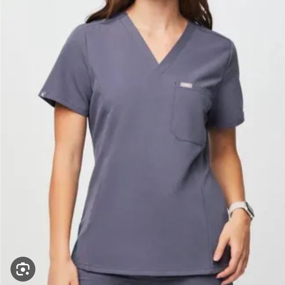 Figs Catarina Scrub Top - XS - Space Navy